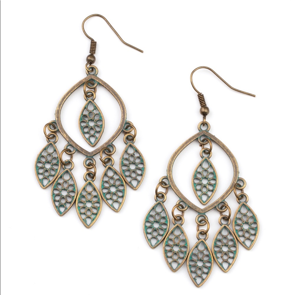 Artisan Garden - Brass Earrings